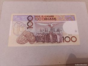 International Banknotes: Billete Marruecos, 100 dirhams, año 1987, aUNC